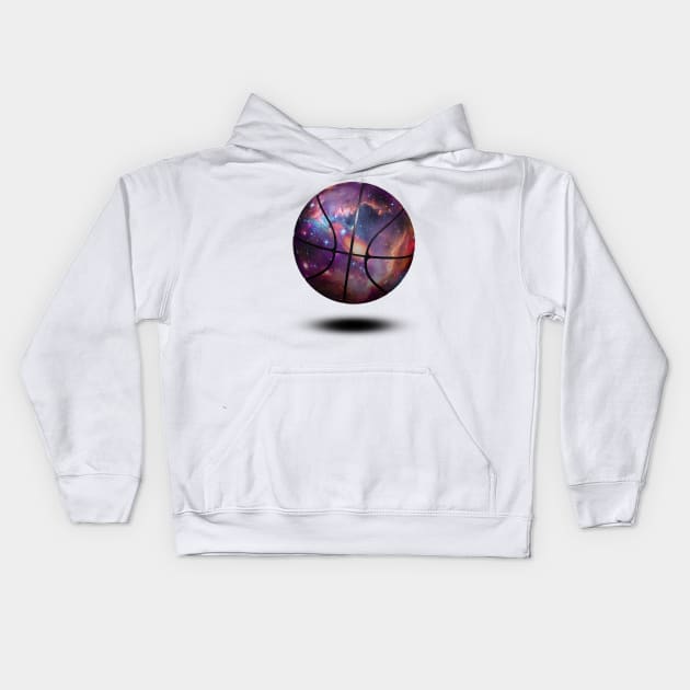 Cosmic Hoop Dreams Kids Hoodie by DavidLoblaw